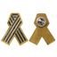 Серебряный значок Георгиевская лента с заклепкой 10100080А06
